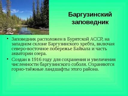 Небольшое сообщение о заповеднике