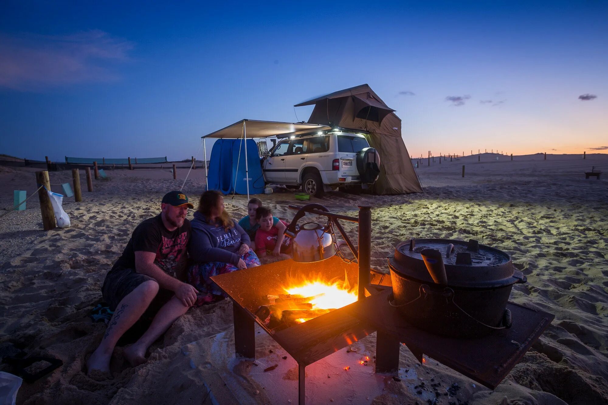 Back camp. Beach Camping. Camping on the Beach.