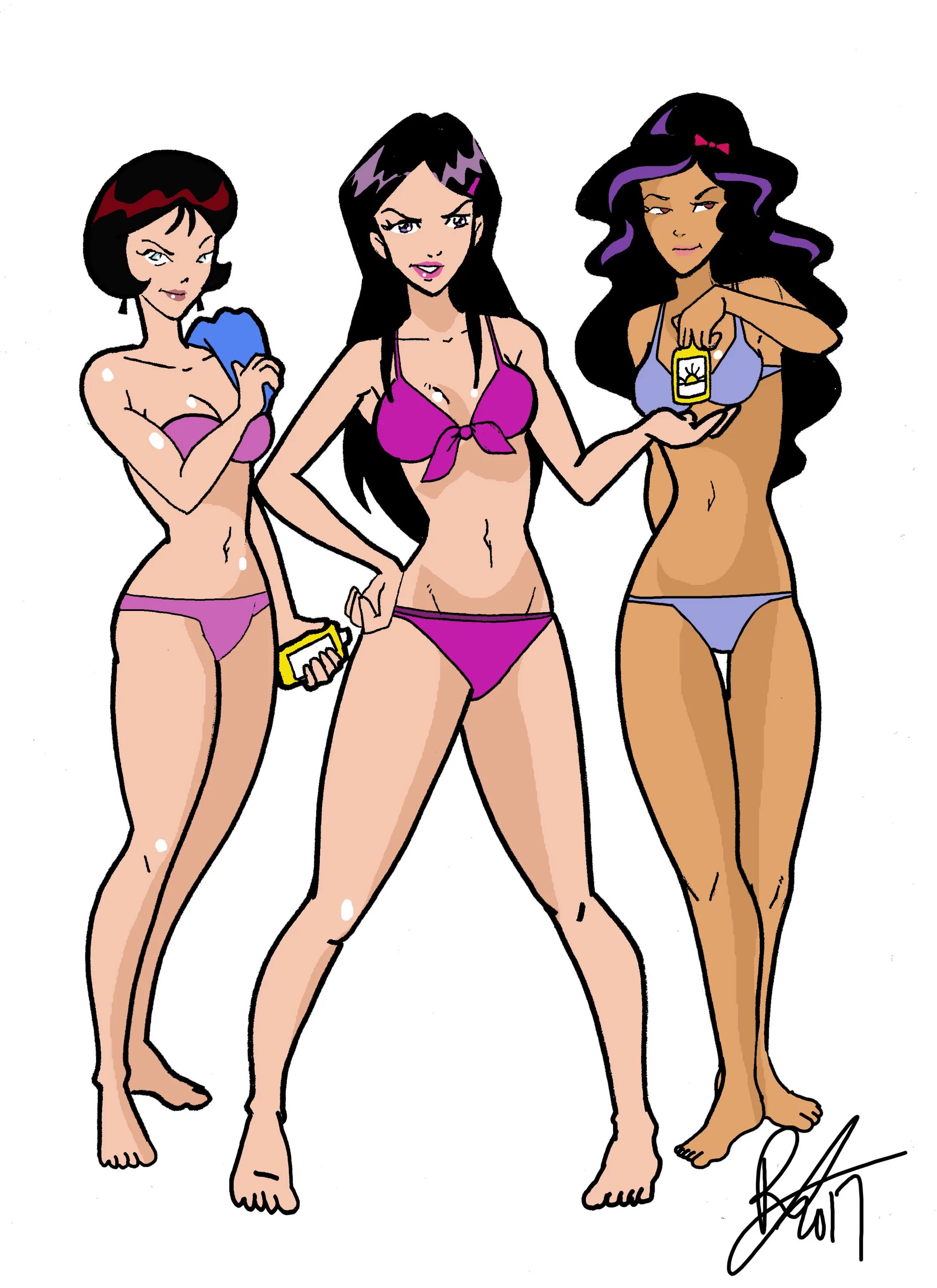 Totally Spies Мэнди. Totally Spies бикини.