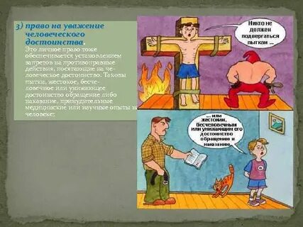 Уважение человеческого достоинства это