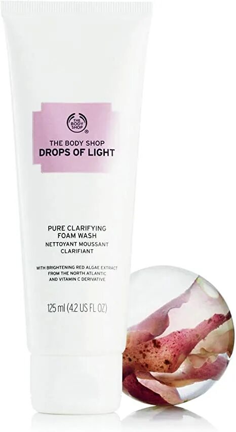 Snow White Multi Brightening Foam Cleansing. Rose extract Brightening Cleanser.