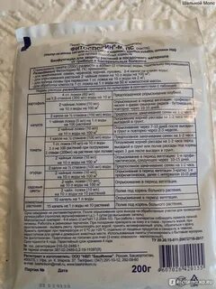 Фитоспорин паста инструкция