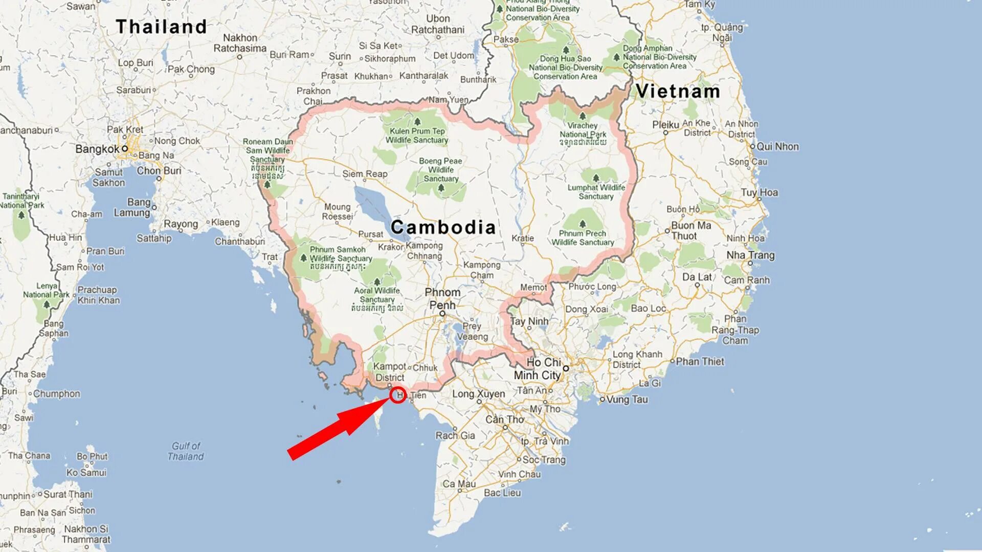 В какой стране находится камбоджи. Камбоджа на карте. Местоположение Камбоджи на карте. Географическое расположение Камбоджи.
