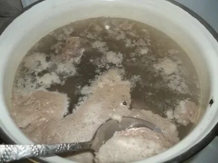 Пена при варке мяса