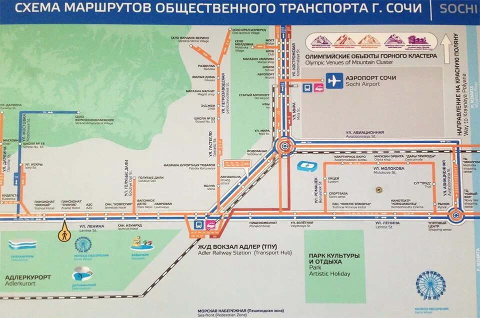 Схема общественного транспорта Адлера. Схема автобусов Адлер. ЖД вокзал Адлер на карте. Карта автобусов Адлер. Сочи аэропорт как добраться до санатория