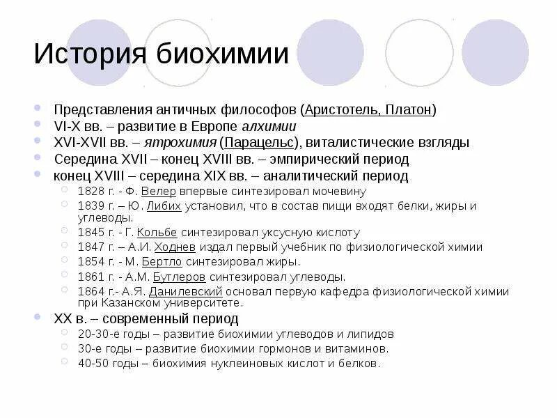 Развития биохимии. Этапы развития биохимии. Роль отечественных ученых в развитии биохимии. Краткая история становления биохимии. Краткая история развития физиологии и биохимии.