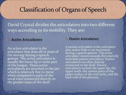 Speech are