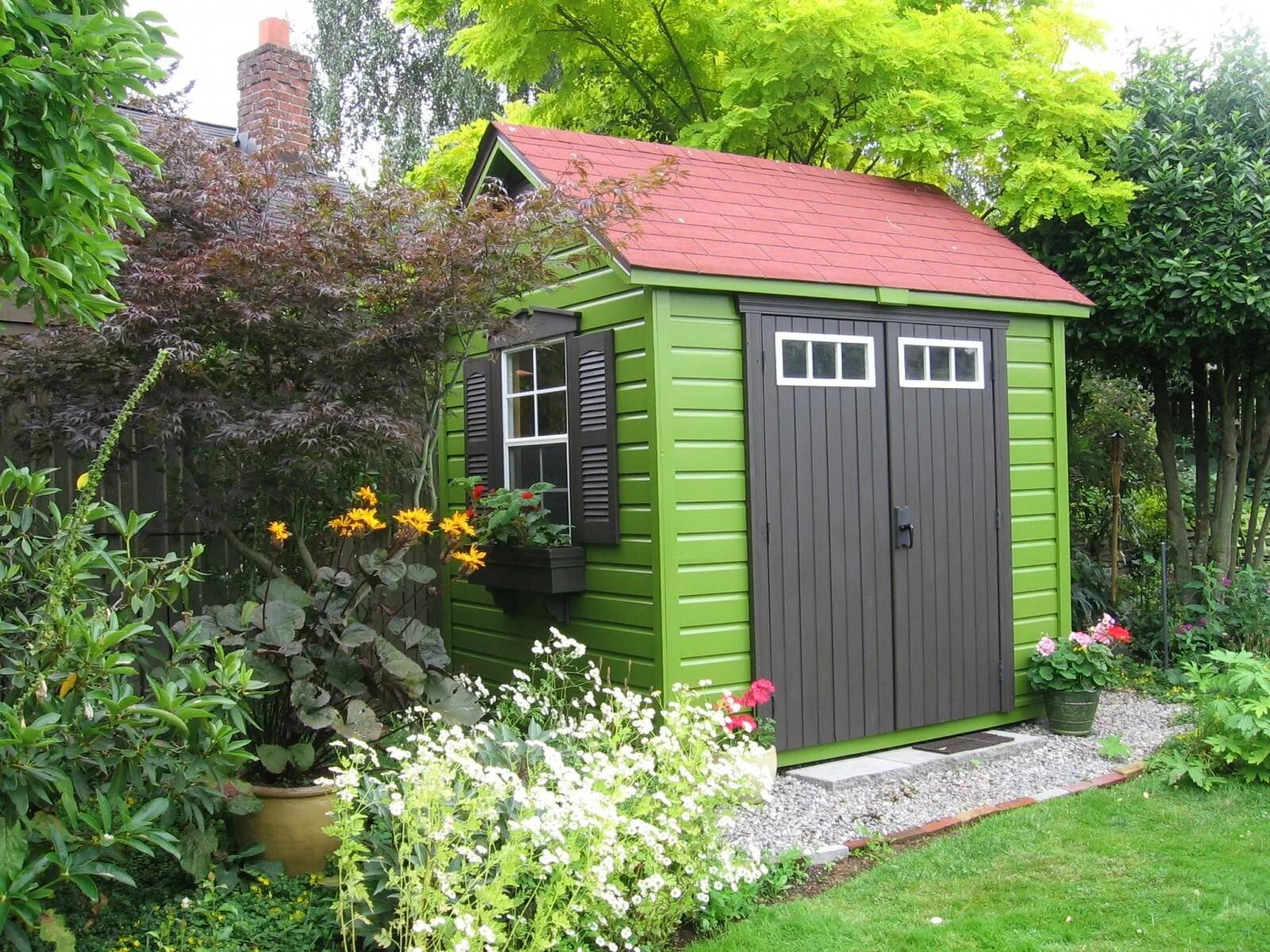 Садовый домик Shed Garden. Дамский сарайчик. Красивый сарай для дачи. Красивые сарайчики для дачи