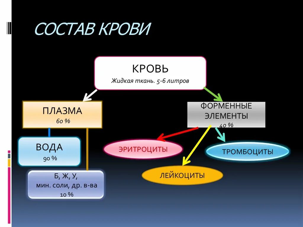 Состоит из плазмы и форменных элементов. Состоит из плазмы и форменных элементов