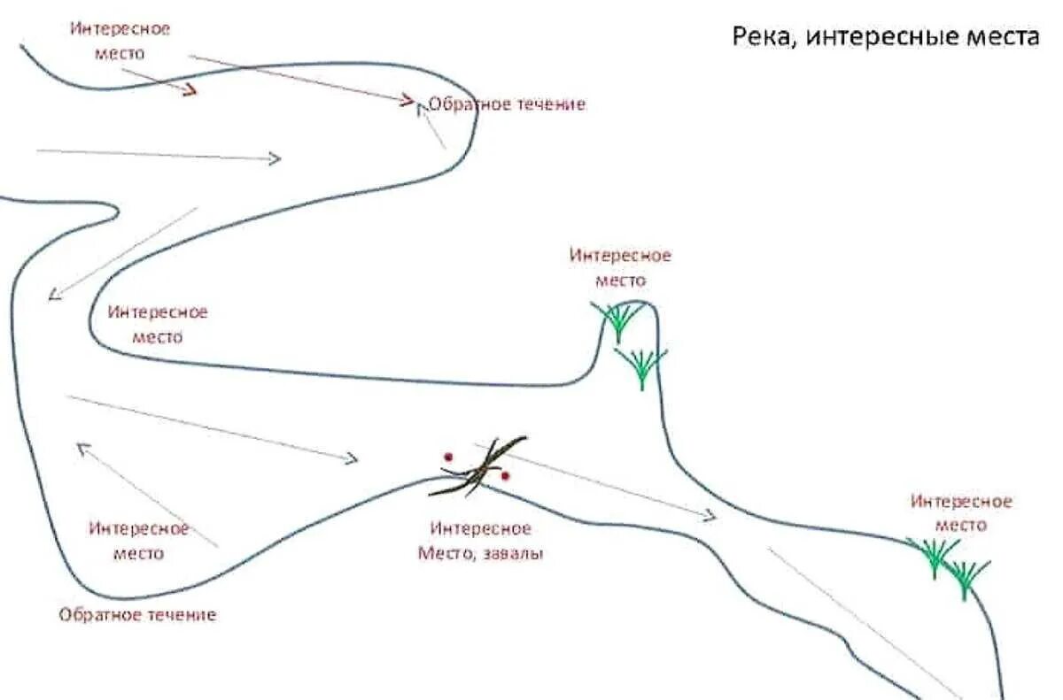 На что лучше ловить рыбу. Места стоянки голавля на малых реках. Выбор места для ловли сазана на реке. Места стоянки щуки на реке зимой. Места стоянки голавля на реке схема.