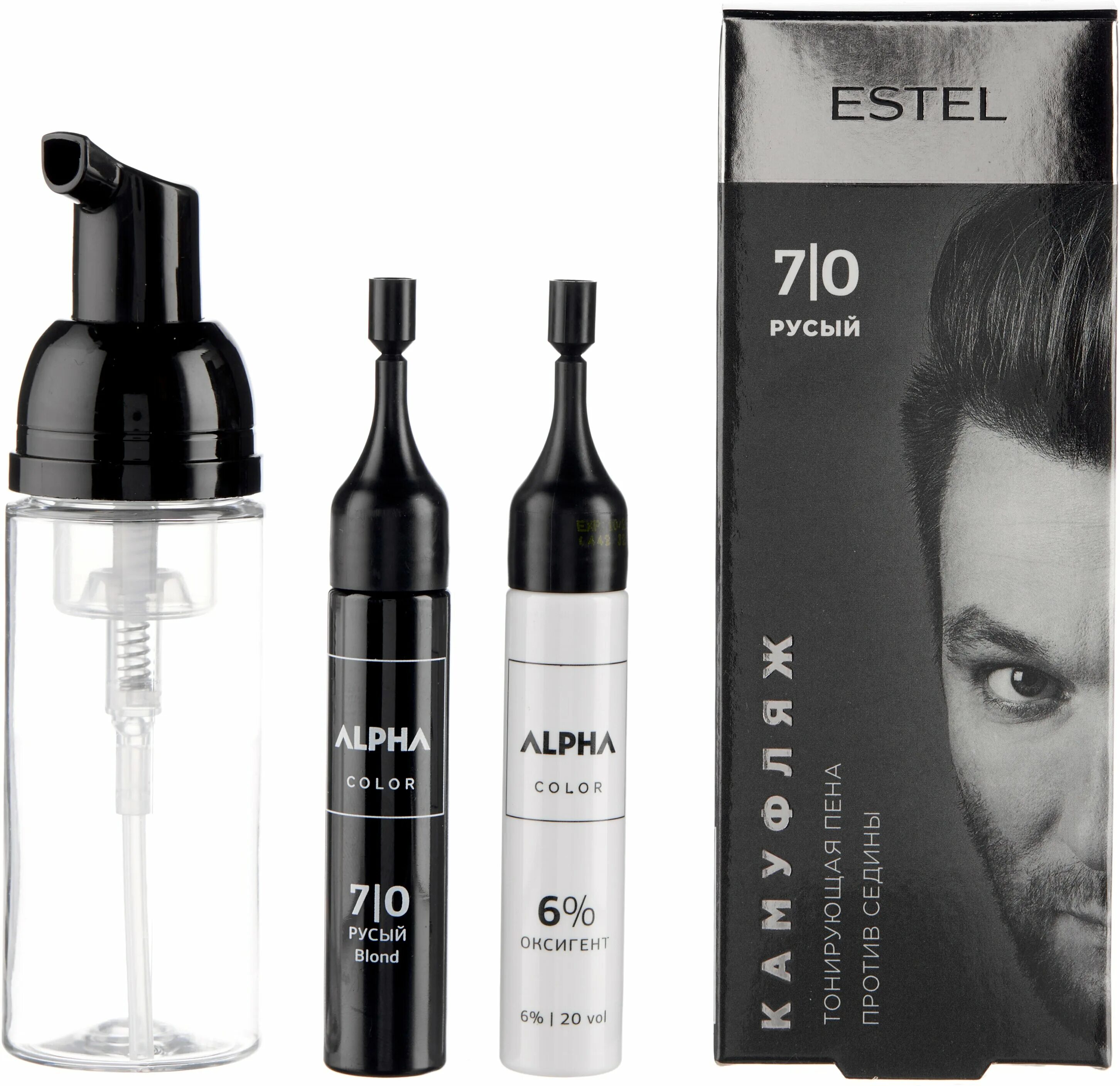 краска для бороды эстель. эстель альфа хом пена против седины №4/0+6% набор 10*10мл. Estel alpha homme тонирующая пена против седины камуфляж. краска-камуфляж для бороды estel alpha homme 4/0, шатен. набор для камуфляжа волос estel alpha homme 5/0.