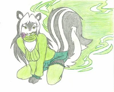 Slideshow skunk girl spray.