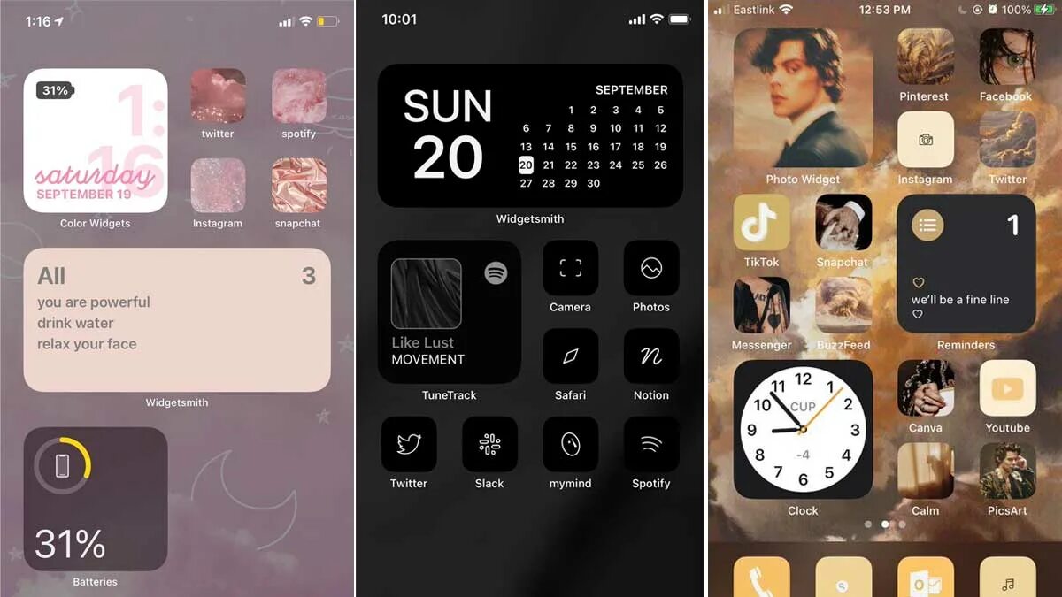 Эстетичные виджеты на телефон. Виджеты на телефон Эстетика. Виджеты IOS. Идеи для виджетов.