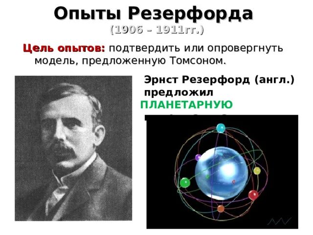 В чем заключалась главная цель опытов резерфорда. В чем заключалась главная цель опытов резерфорда
