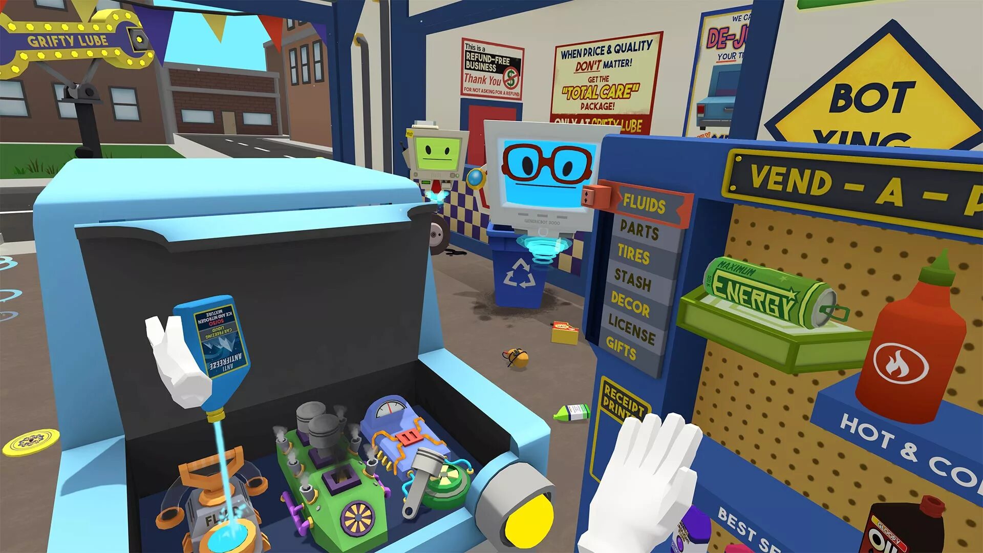 Включи симулятор работы. Игра job simulator. джоб симулятор vr. симулятор магазина вр. job simulator фото.