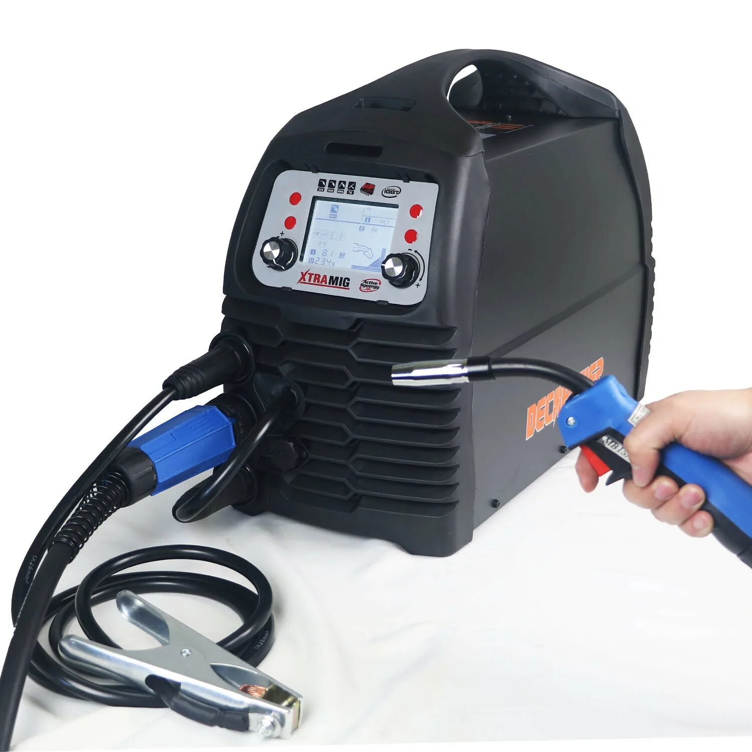 Xtramig 200 syn. Сварочный полуавтомат decapower. xtramig 200. decapower xtramig 200syn. migmag, mma, tig. сварочный инвертор tech mig 350 (n258).