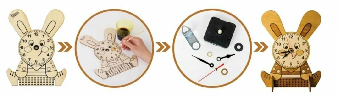 креативные часы. часы своими руками наборы. часы из фетра для детей. набор для творч. набор для изготовления часов своими руками.