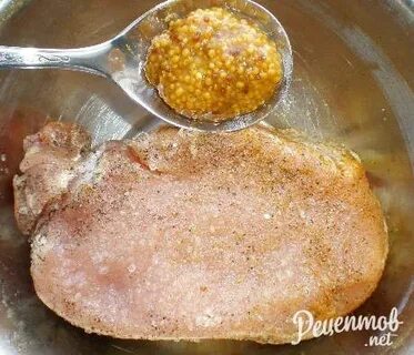 Запекаем мясо в горчице