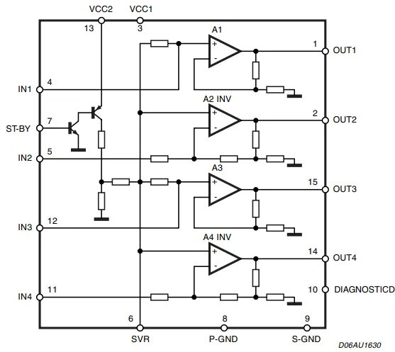 Sta540 схема усилителя STA540 Datasheet PDF STMicroelectronics