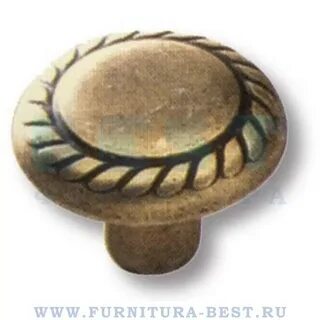 Ручка кнопка brass
