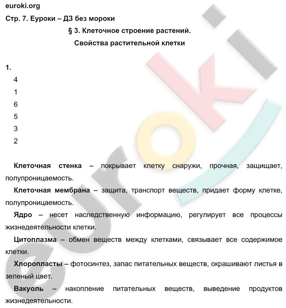 Биология стр 129 ответы на вопросы. Биология 6 класс вопросы.