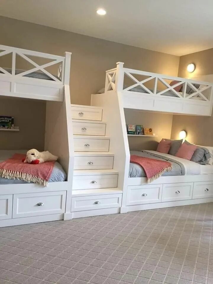 Best 70 Bedroom Ideas for Your Twins that Make Your Children Happy Общие комнаты