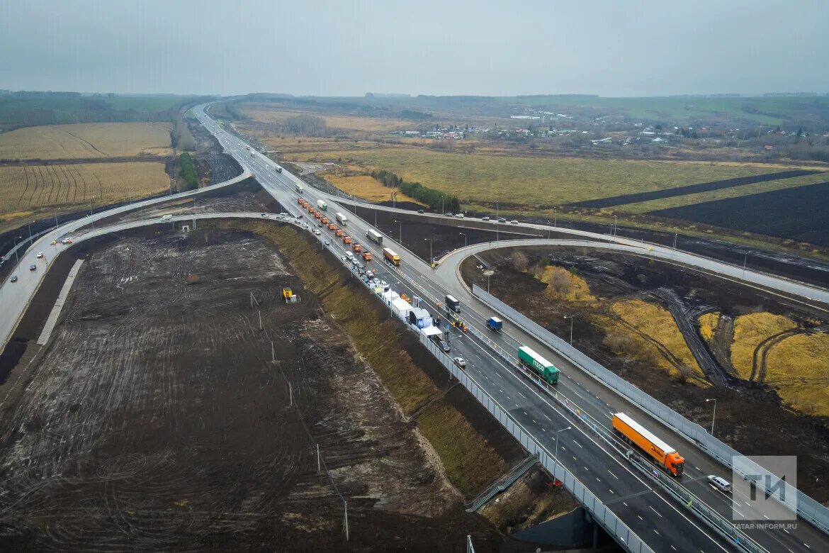 Открыли трассу казань. Трасса м7 Чувашия. Трасса м7 Татарстан. М7 Волга 130 км Липна. М7 «Волга».