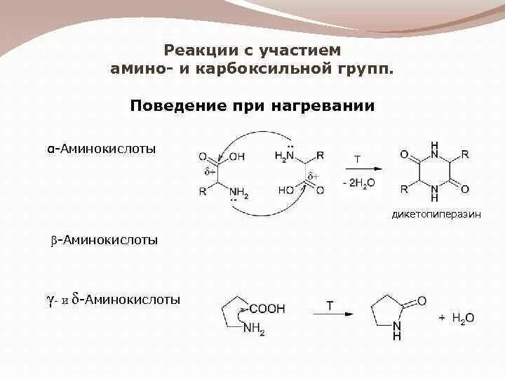 Фф скз реакции. Реакции карбоксильной группы аминокислот. Защита карбоксильной группы аминокислот. Нагревание аминокислот. Карбоксильная группа аминокислот.