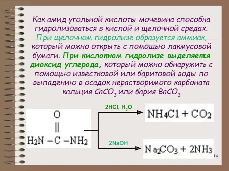 Аммиачный гидролиз. Гидролиз карбамида. Гидролиз мочевины. Гидролиз мочевины в кислой среде. Гидролиз мочевины в щелочной среде.