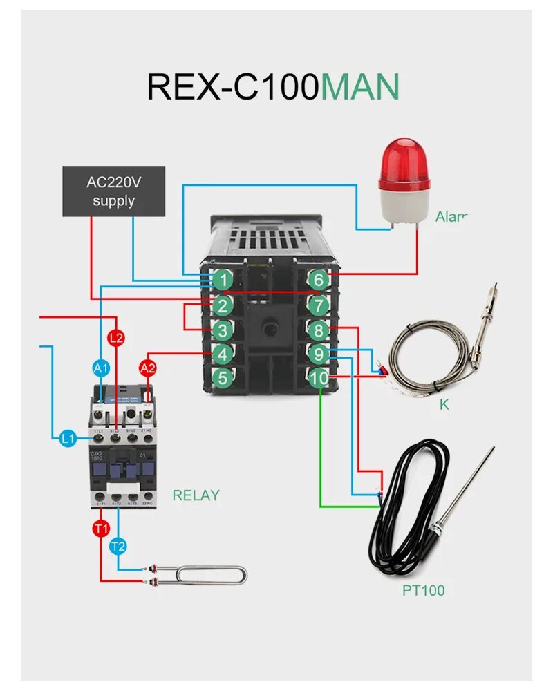 Rex c100 настройка. ПИД-регулятор Rex-c100. Терморегулятор цифровой Rex-c100. Регулятора Rex c-100. Термореле ПИД регулятор.