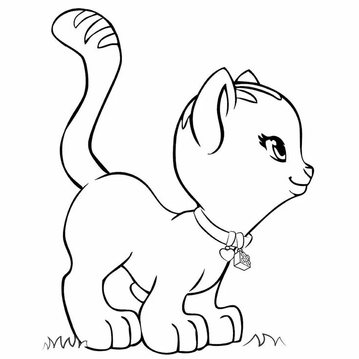 Раскраски кошек, котов и котят распечатать на А4 бесплатно