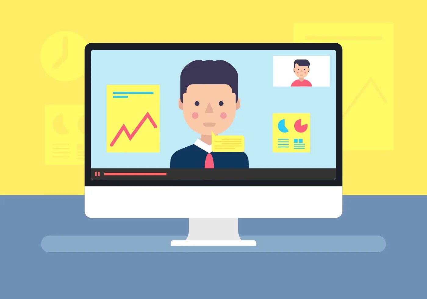 Вебинар иллюстрация. Дистанционное консультирование. Вебинар вектор. Вебинар иллюстрация. Вебинар иконка.