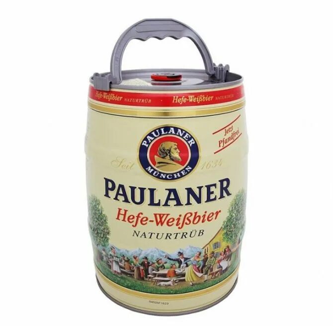 Пиво пауланер купить. Бочонок Пауланер 5л. Paulaner пиво 5л.