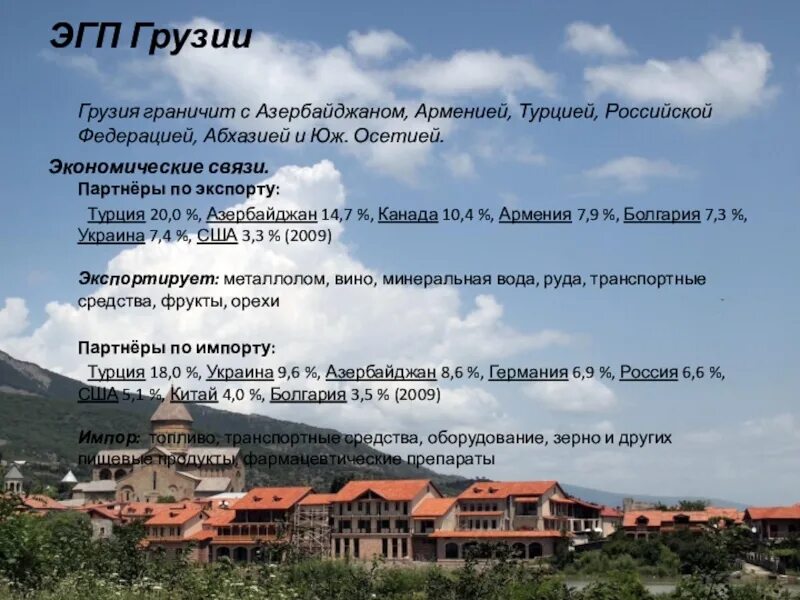 Сообщение о грузии