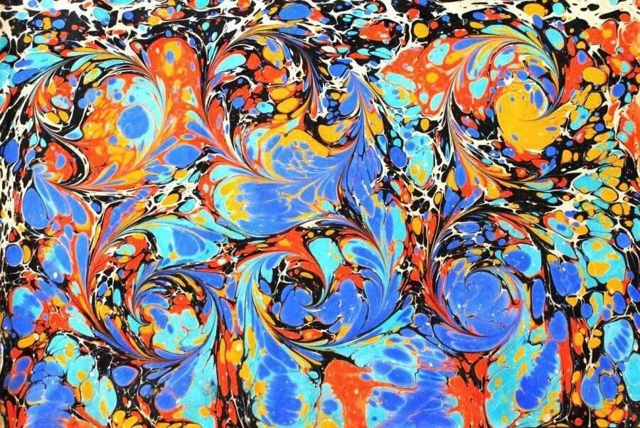 Эбру работы. Техника баттал эбру. турецкое эбру. эбру картины. рисование на воде эбру.