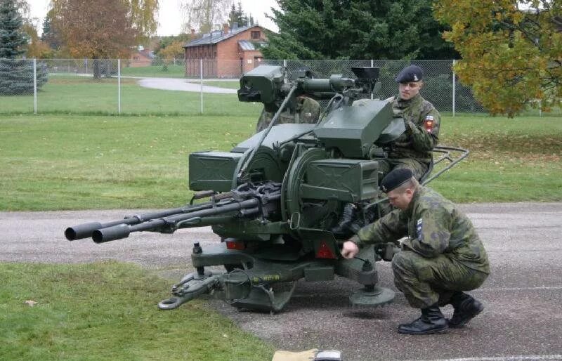 Войска ПВО ЗУ 23. ЗУ-23-2 В Финляндии. Финские ЗРК. ПВО рогатка.
