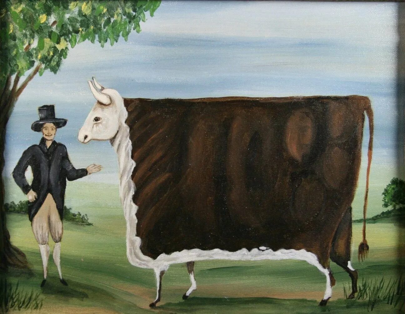Корова урок 5 класс. Даниэль Кесслер художник корова. Примитивизм в живописи. Коровы в живописи. Корова иллюстрация.