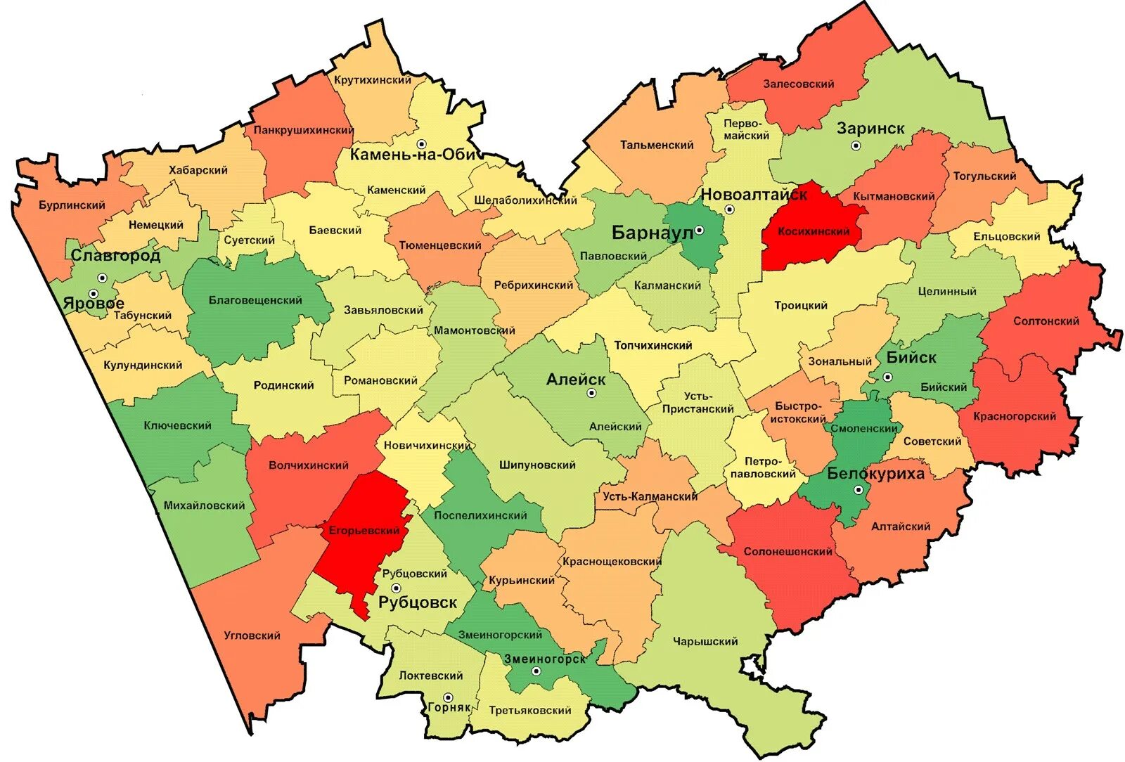 Погода в андронова алтайский край. Карта Алтайского края. Карта Алтайского края с районами. Ландшафтная карта Алтайского края по районам. Административные краница Алтайского края.