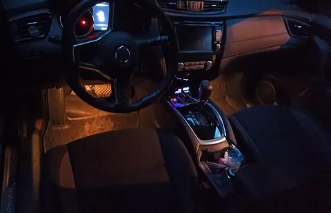 Подсветка салона ниссан кашкай