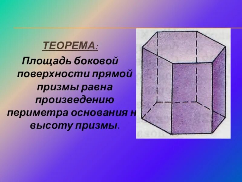 Правильная Призма. Прямая и правильная Призма. Теорема о площади боковой поверхности прямой Призмы. Призма называется правильной если она и ее основания.