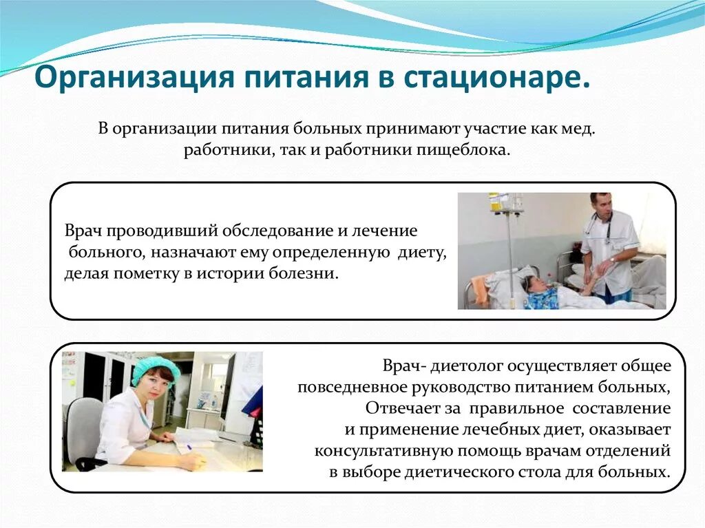 Система приема больных в стационар предусматривает. Организация питания пациентов в стационаре. основные принципы организации питания пациентов в стационаре. в чем заключается организация питания пациентов в стационаре. схема по теме организация питания в стационаре.