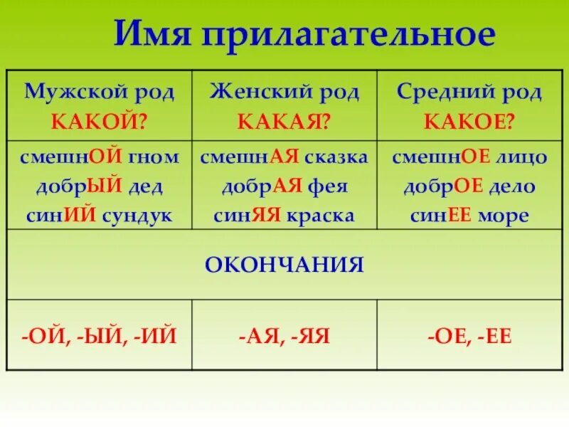 Карточки по теме имя прилагательное 5 класс. Как определить род имен прилагательных. Как определить род у прилагательных 4 класс. Род имён прилагательнз. Окончания прилагательных по родам.