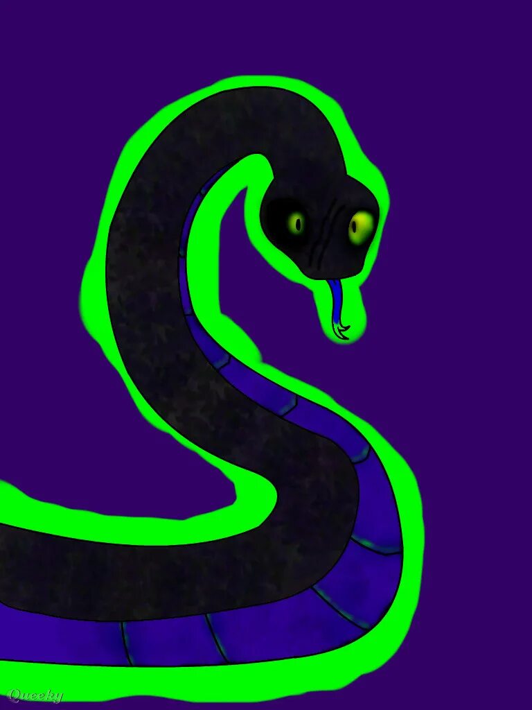 Темного змейка. Dark Snake. Speedpaint Snake. Wayer Snake.