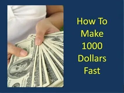 To make fast