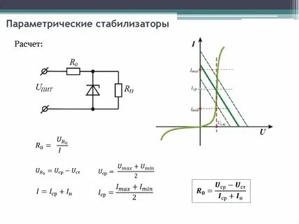 Стабилитрон параметрический стабилизатор
