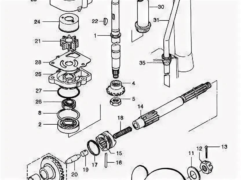 8. Tohatsu m2. Устройство лодочного мотора тохатсу. Редуктор лодочного мотора tohatsu 30. Шпонка для крыльчатки лодочного мотора тохатсу 3.