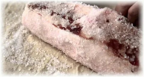 Самое вкусное сало сухим способом
