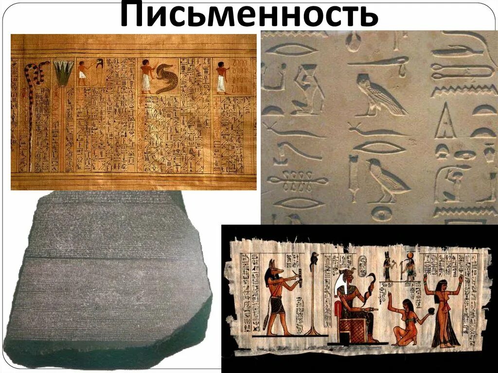 Древнейшей письменностью является