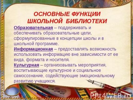Функции библиотеки