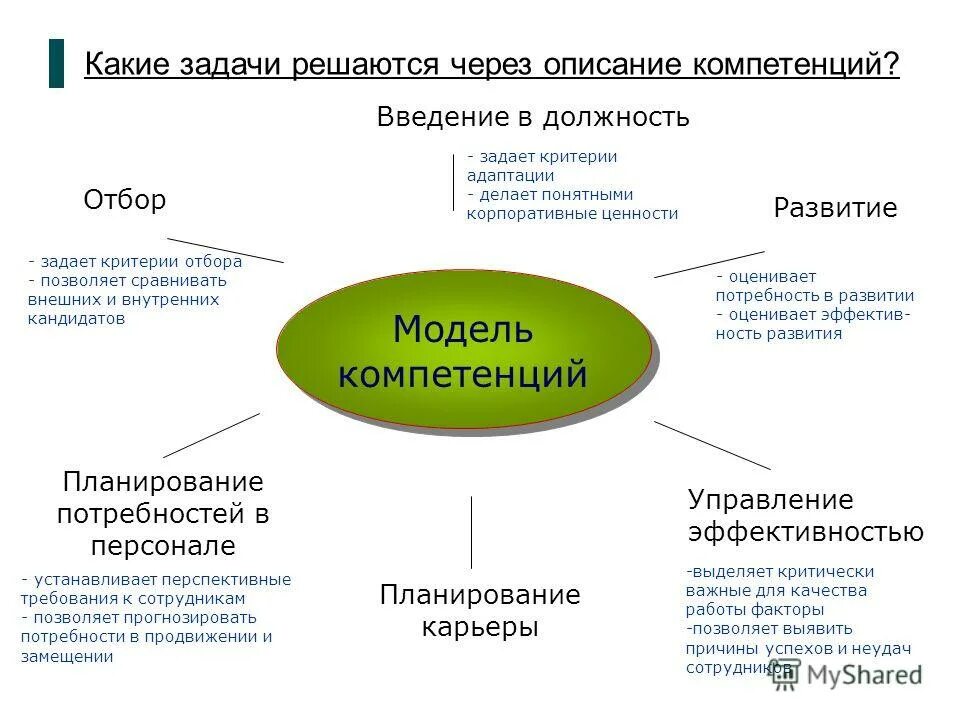 Разработанная модель компетенций